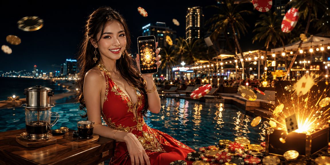 Người dùng Nha Trang sử dụng ứng dụng casino xsmchung bên tách cà phê